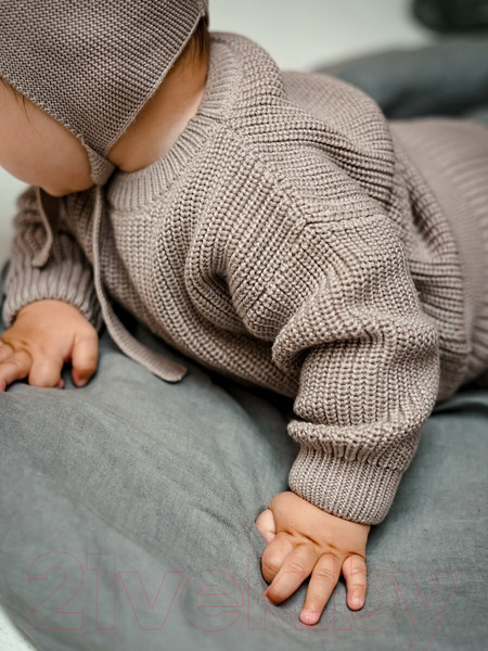 Изображение товара Джемпер для малышей Amarobaby Pure Love Buddy / AB-OD23-PLB26/12-80 (коричневый, р. 80)