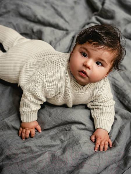 Изображение товара Джемпер для малышей Amarobaby Pure Love Buddy / AB-OD23-PLB26/33-74 (молочный, р. 74)
