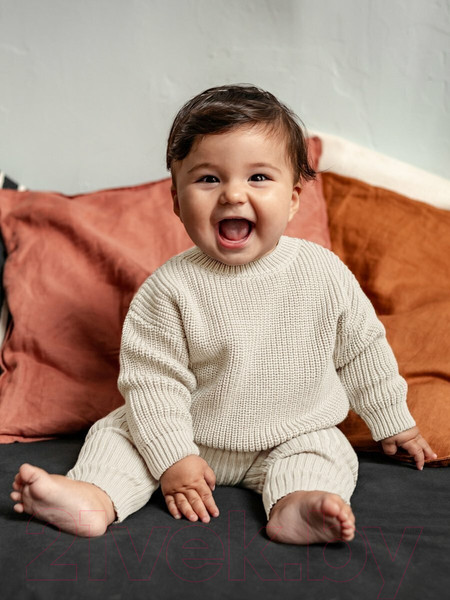 Изображение товара Джемпер для малышей Amarobaby Pure Love Buddy / AB-OD23-PLB26/33-74 (молочный, р. 74)