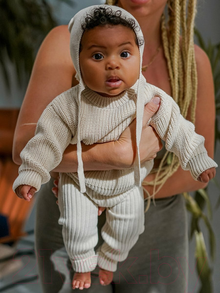 Изображение товара Джемпер для малышей Amarobaby Pure Love Buddy / AB-OD23-PLB26/33-74 (молочный, р. 74)