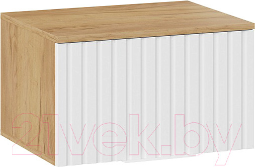 Изображение товара Шкаф навесной ТриЯ Хилтон Исп.2.1 (дуб крафт золотой/белый матовый)