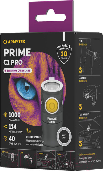 Изображение товара Фонарь Armytek Prime C1 Pro Warm / F07901W