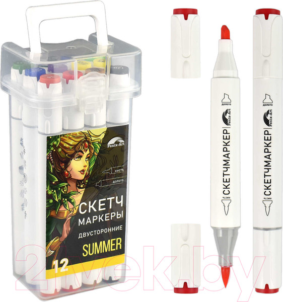 Изображение товара Набор маркеров Fenix Art Лето / 65500 (12цв)