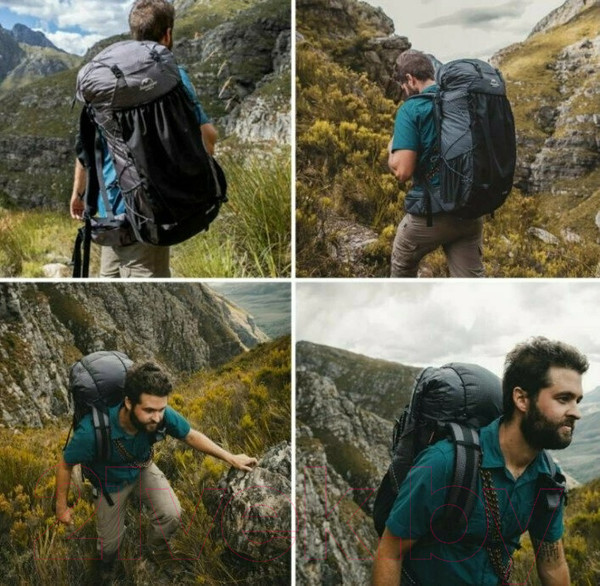 Изображение товара Рюкзак туристический Naturehike Rock Series NH19BP095 / 6927595761649 (черный)