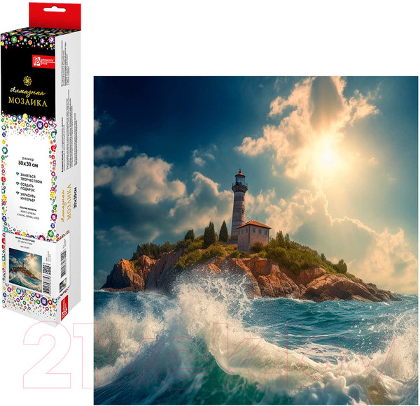 Изображение товара Набор алмазной вышивки Феникс+ Маяк на острове / 65547