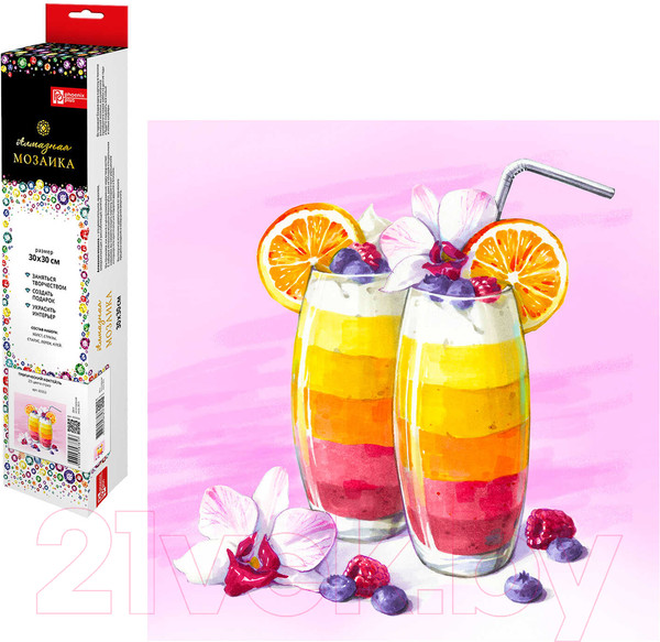 Изображение товара Набор алмазной вышивки Феникс+ Тропический коктейль / 65553