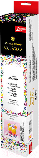 Изображение товара Набор алмазной вышивки Феникс+ Тропический коктейль / 65553