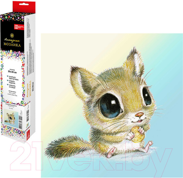 Изображение товара Набор алмазной вышивки Феникс+ Маленькая шиншилла / 65554