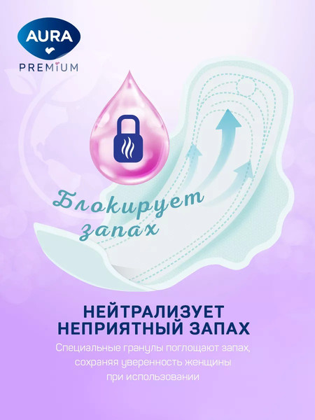 Изображение товара Прокладки гигиенические Aura Premium Night (7шт)