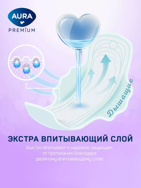 Изображение товара Прокладки гигиенические Aura Premium Night (7шт)