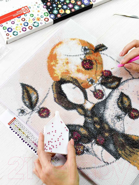 Изображение товара Набор алмазной вышивки Феникс+ Малина by Lina Kredia / 65586