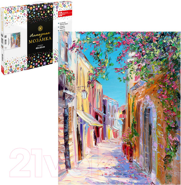 Изображение товара Набор алмазной вышивки Феникс+ Солнечная улочка / 65592