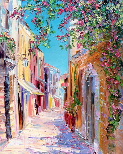 Изображение товара Набор алмазной вышивки Феникс+ Солнечная улочка / 65592