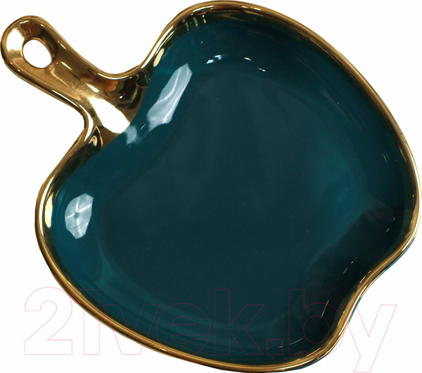 Изображение товара Блюдо AksHome Moonshine 23 (темно-зеленый/золото)