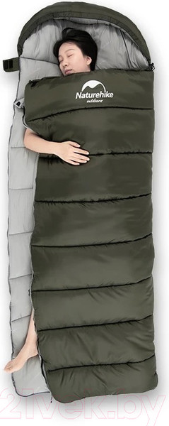 Изображение товара Спальный мешок Naturehike U250S NH20MSD07 / 6927595764305L (зеленый)