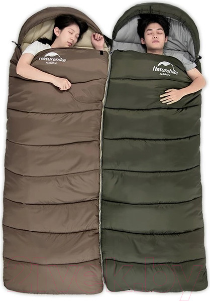 Изображение товара Спальный мешок Naturehike U250S NH20MSD07 / 6927595764305L (зеленый)