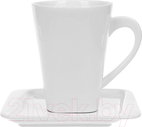 Изображение товара Кружка с блюдцем Sam&Squito Quadro JX38-C006-02/JX82-С001-D02/06J19-2026 / фк792