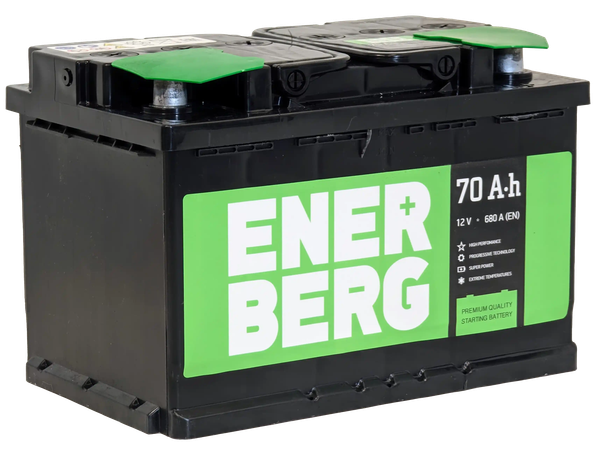 Изображение товара Автомобильный аккумулятор Enerberg 6СТ-70VLR 680A R+ (70 А/ч)
