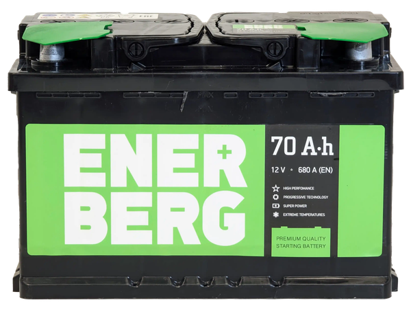 Изображение товара Автомобильный аккумулятор Enerberg 6СТ-70VLR 680A R+ (70 А/ч)