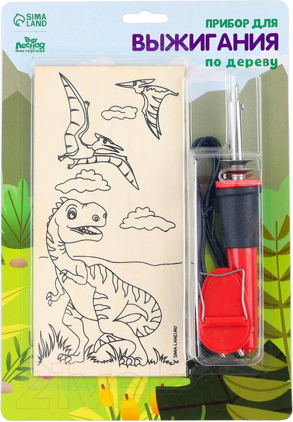 Изображение товара Набор для выжигания Лесная мастерская Динозавры / 7917328