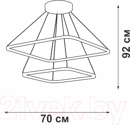 Изображение товара Потолочный светильник Vitaluce V04617-13/2S