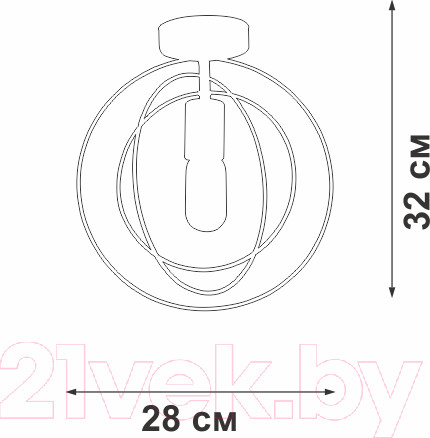 Изображение товара Потолочный светильник Vitaluce V3794-0/1PL