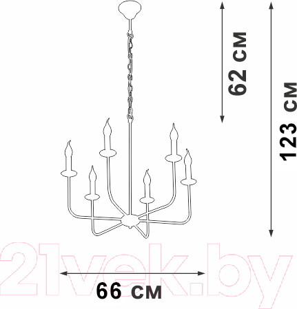 Изображение товара Люстра Vitaluce V3986-1/6
