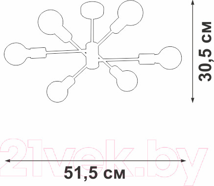 Изображение товара Люстра Vitaluce V3994-1/6PL