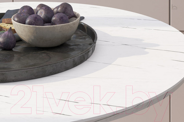 Изображение товара Обеденный стол Калифорния мебель Дейл (белый мрамор)