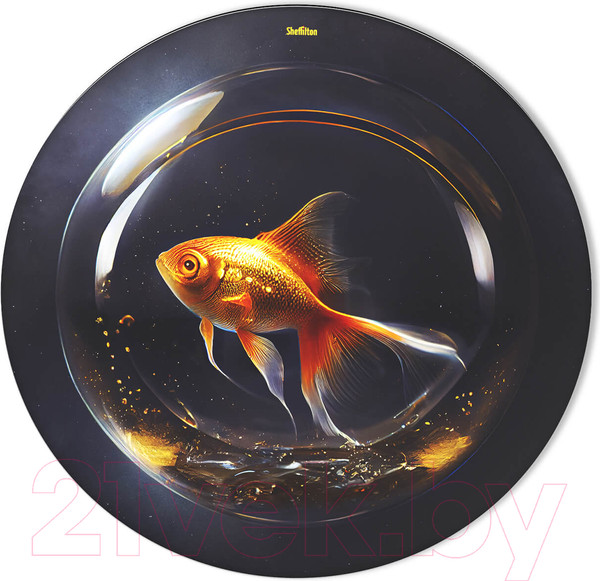 Изображение товара Столешница для стола Sheffilton SHT-TT32 60 стекло/МДФ (лунная ночь)