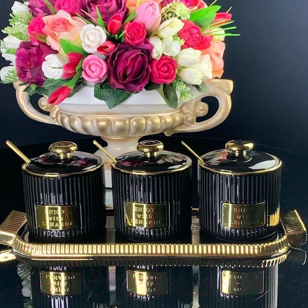 Изображение товара Набор емкостей для хранения Lenardi 106-219 (черный)