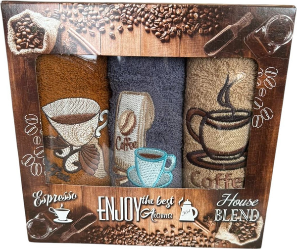 Изображение товара Набор полотенец Goodness Микс 30x50 (коричневый кофе)
