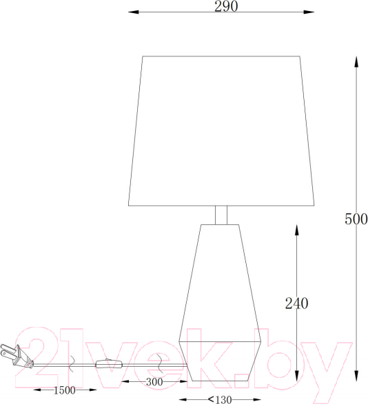 Изображение товара Прикроватная лампа Maytoni Calvin Table Z181-TL-01-W