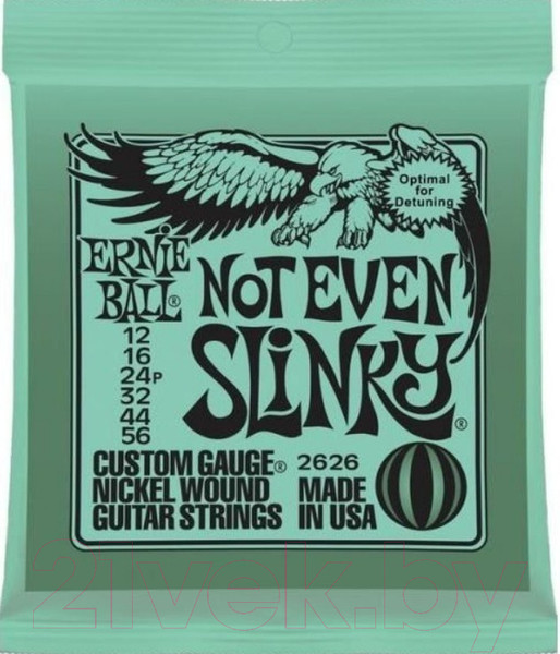 Изображение товара Струны для электрогитары Ernie Ball 2626 Not Even Slinky 12-56