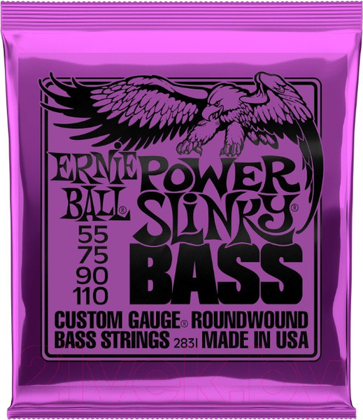 Изображение товара Струны для бас-гитары Ernie Ball 2831 Bass Power Slinky