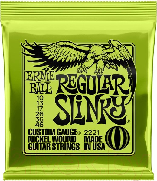 Изображение товара Струны для электрогитары Ernie Ball 2221 Nickel Regulat Slinky