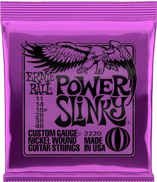Изображение товара Струны для электрогитары Ernie Ball 2220 Power Slinky