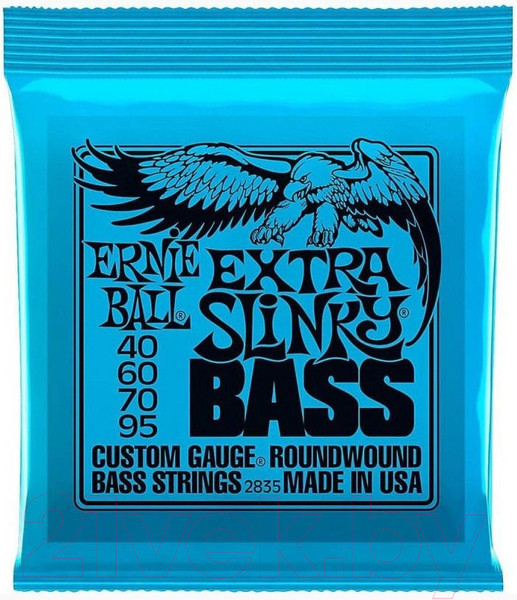 Изображение товара Струны для бас-гитары Ernie Ball 2835 Extra Slinky Bass 40-95