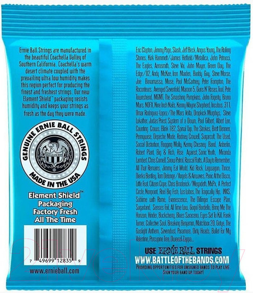 Изображение товара Струны для бас-гитары Ernie Ball 2835 Extra Slinky Bass 40-95