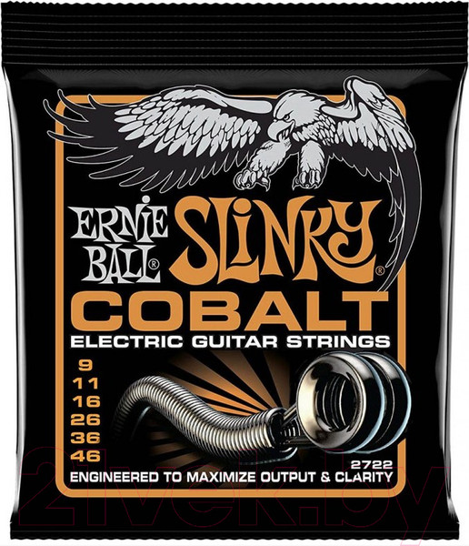 Изображение товара Струны для электрогитары Ernie Ball 2722 Cobalt Hybrid Slinky