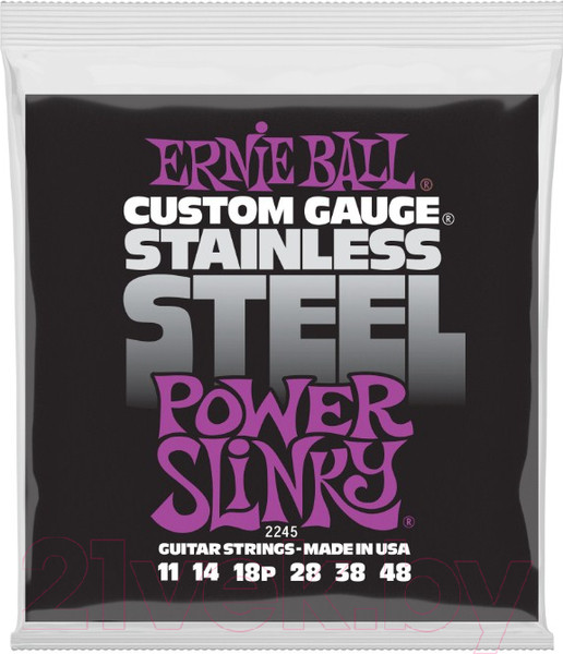 Изображение товара Струны для электрогитары Ernie Ball 2245 Power Slinky 11-48
