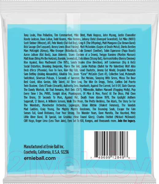 Изображение товара Струны для бас-гитары Ernie Ball 2849 Bass XL Hybrid Slinky