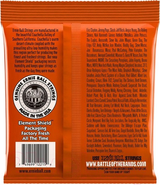 Изображение товара Струны для электрогитары Ernie Ball 2215 Slinky Top Heavy Bottom 10-52