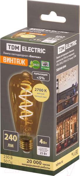 Изображение товара Лампа TDM SQ0340-0344