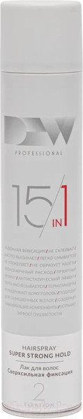 Изображение товара Лак для укладки волос Dew Professional Сверхсильной фиксации SS2/15500 (500мл)