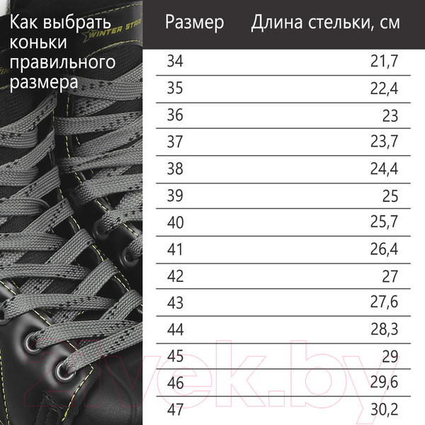 Изображение товара Коньки хоккейные Winter Star Advanced Way / 9667139 (р.42)
