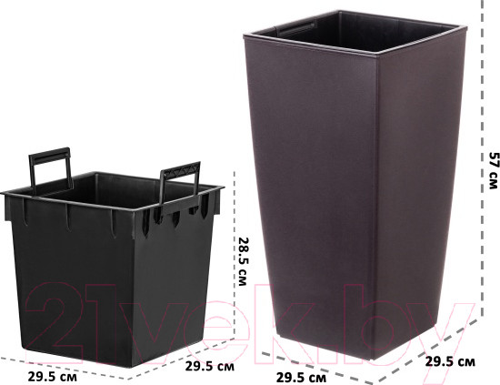 Изображение товара Кашпо El Casa Камелия / 640376 (венге)