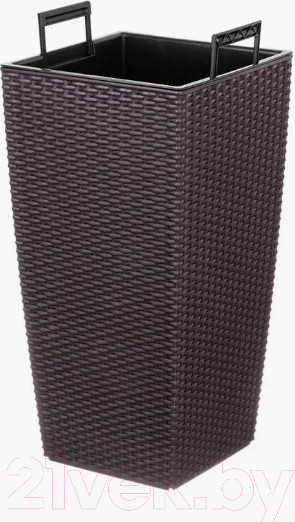 Изображение товара Кашпо El Casa Камелия / 640380 (ротанг/венге)