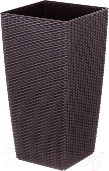 Изображение товара Кашпо El Casa Камелия / 640380 (ротанг/венге)