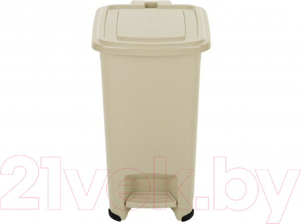 Изображение товара Контейнер для мусора El Casa Слим / 640489 (бежевый)